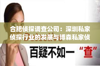 合肥侦探调查公司:深圳私家侦探行业的发展与博森私家侦探的崛起 合肥侦探调查公司:深圳私家侦探行业的发展与博森私家侦探的崛起