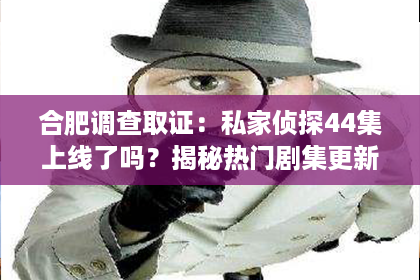 合肥调查取证：私家侦探44集上线了吗？揭秘热门剧集更新动态