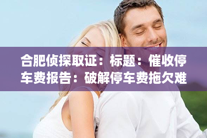 合肥侦探取证:标题:催收停车费报告:破解停车费拖欠难题 合肥侦探取证:标题:催收停车费报告:破解停车费拖欠难题