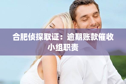 合肥侦探取证：逾期账款催收小组职责