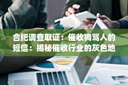 合肥调查取证：催收狗骂人的短信：揭秘催收行业的灰色地带