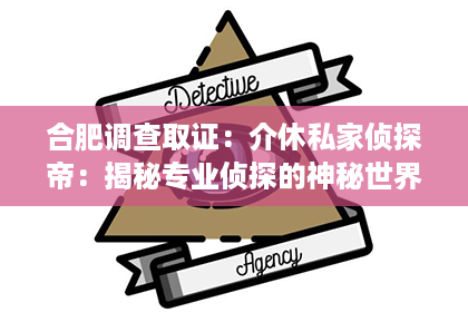 合肥调查取证：介休私家侦探帝：揭秘专业侦探的神秘世界
