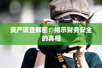 资产调查解密：揭示财务安全的真相