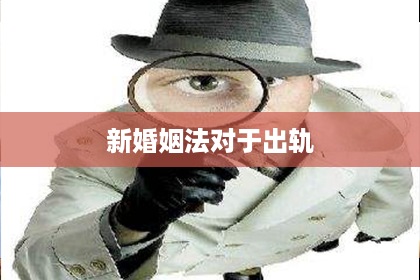 新婚姻法对于出轨