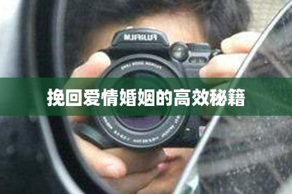 挽回爱情婚姻的高效秘籍 挽回爱情婚姻的高效秘籍