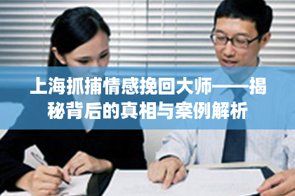 上海抓捕情感挽回大师——揭秘背后的真相与案例解析