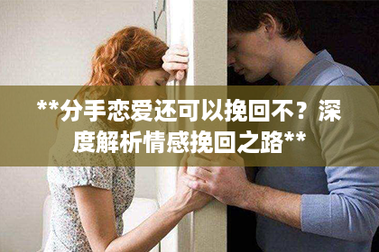 **分手恋爱还可以挽回不？深度解析情感挽回之路**