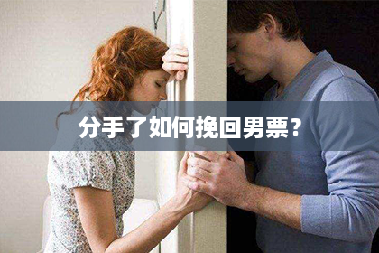 分手了如何挽回男票? 分手了如何挽回男票?