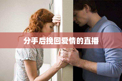 分手后挽回爱情的直播