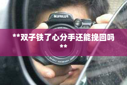 **双子铁了心分手还能挽回吗**